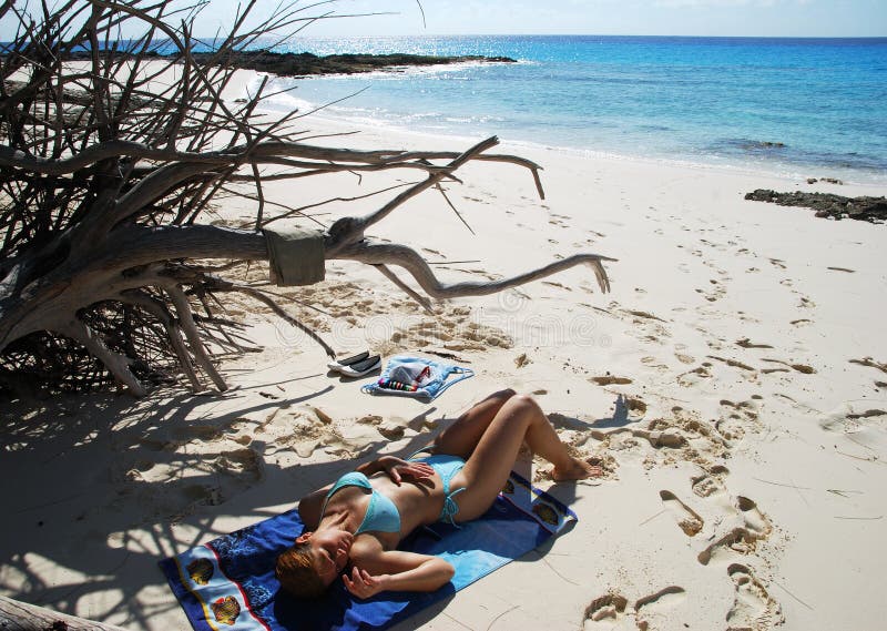 Beach Day In Bahamas