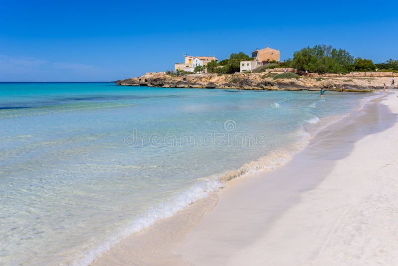 Beach Es Trenc - beautiful coast of Mallorca, Spain