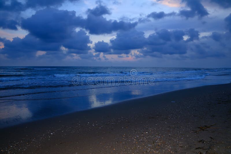 Beach in the evening