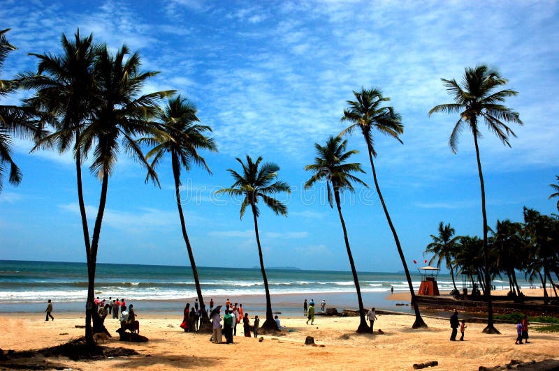 The beach of Goa-India.