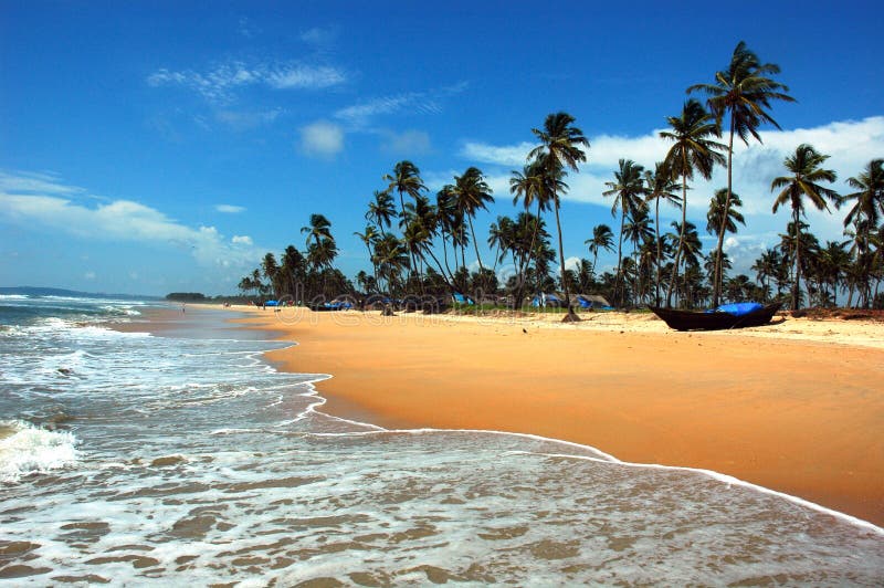 The beach of Goa-India.