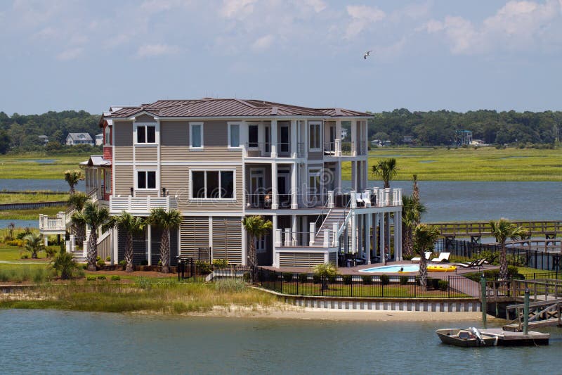 Beach house stock images