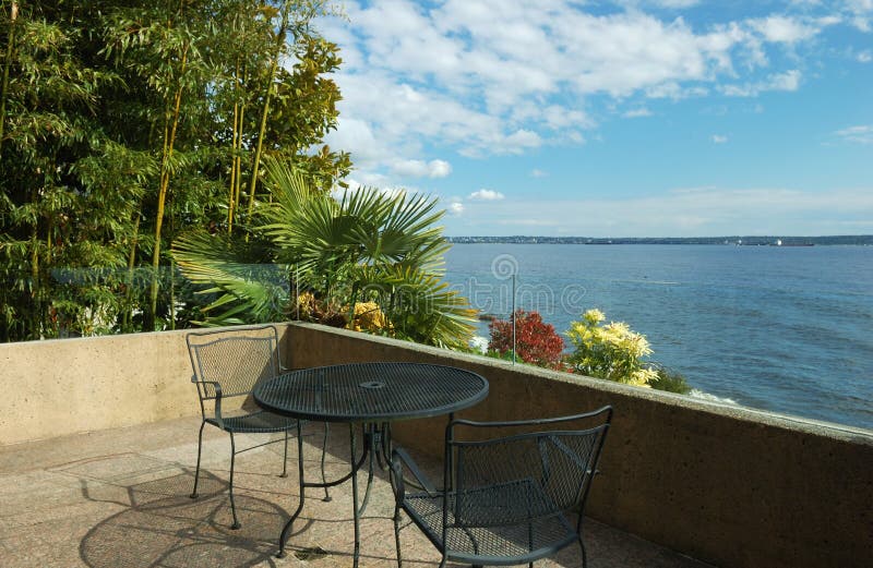 Beach house patio