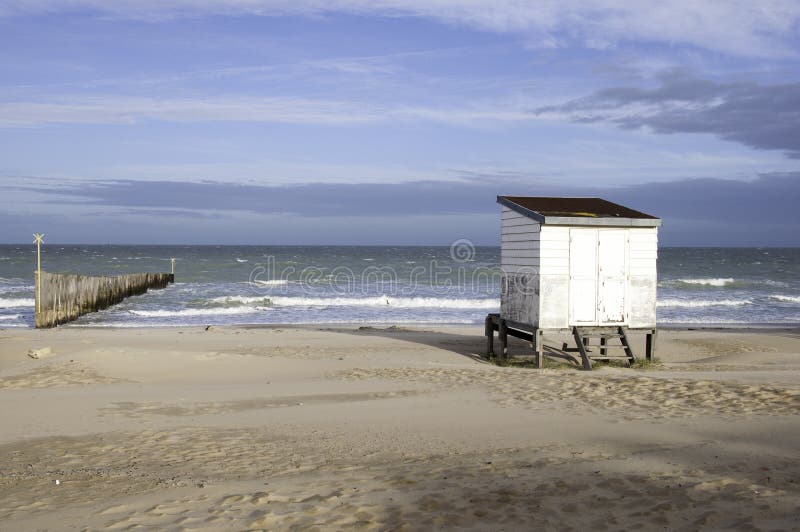 Beach hut in Calais-France