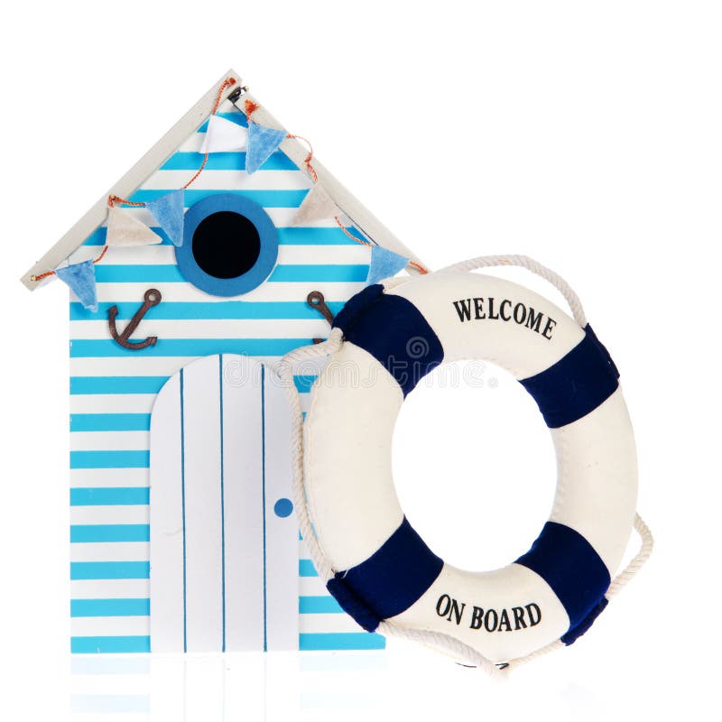 Beach hut with live buoy