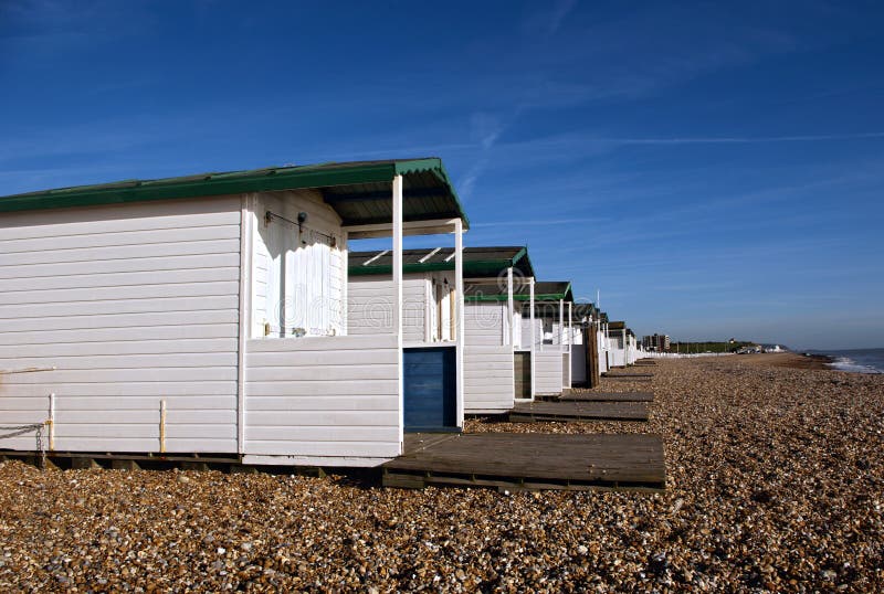 Beach Huts At Bexhill On Sea Stock Image Image of dark, shingle 74344881