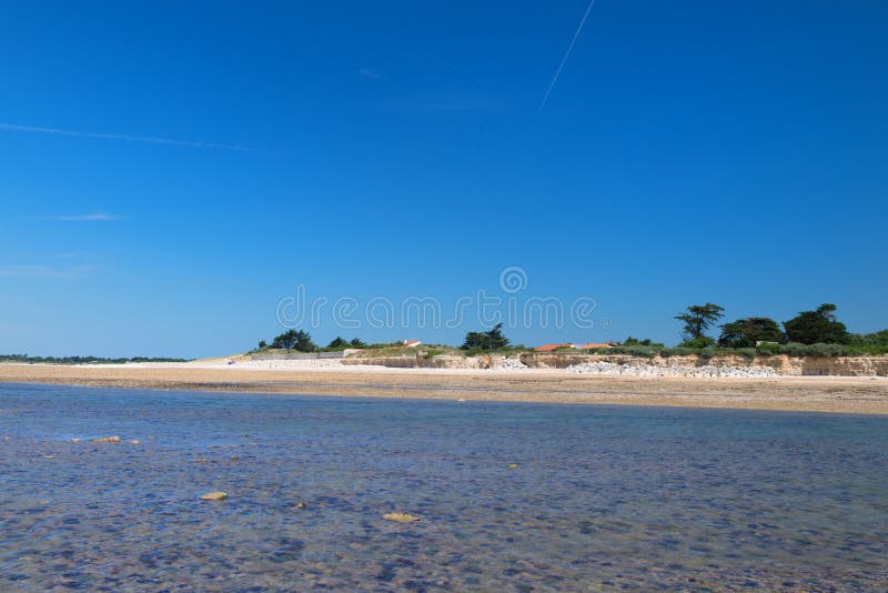 Beach Ile de Re stock image. Image of beach, marie, maritime - 156363447