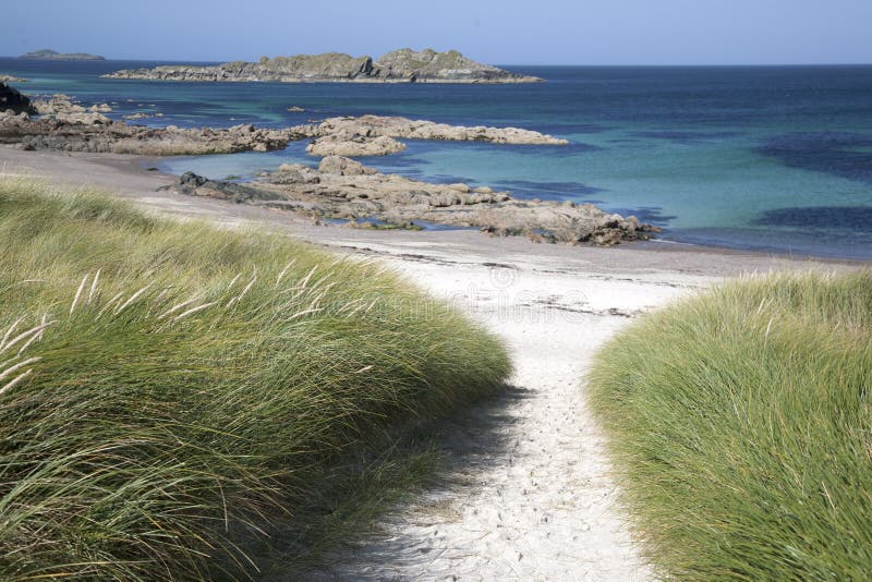 Beach, Iona, Scotland stock photo. Image of rock, europe 27748190
