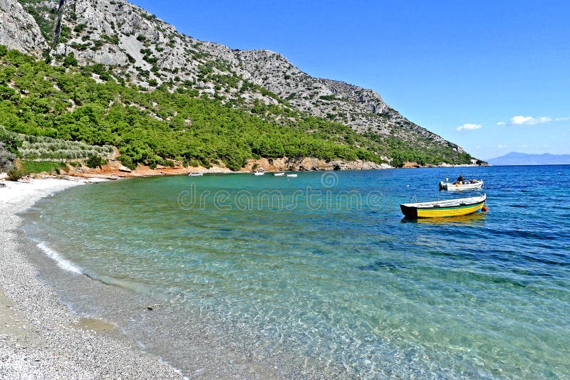 A beach on the island of samos greece