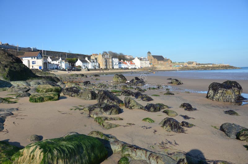 Beach at Kinghorn editorial image. Image of kinghorn 38830600