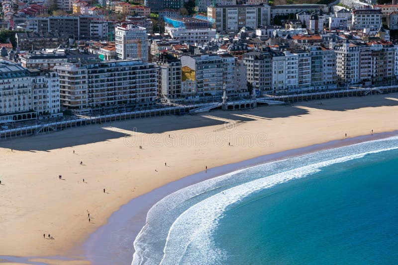 Beach of La Concha in San Sebastian Editorial Photo Image of basque