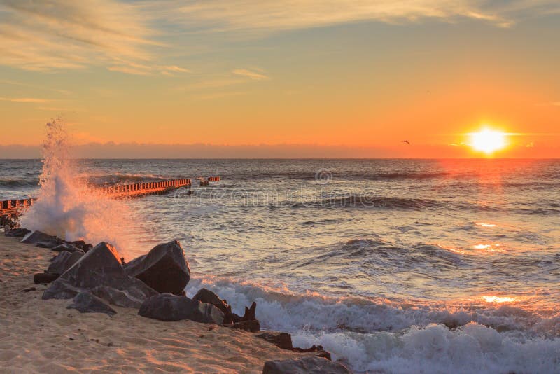 Beach Landscape Cape Hatteras North Carolina stock photos Beach Landscape Cape Hatteras North Carolina stock photos
