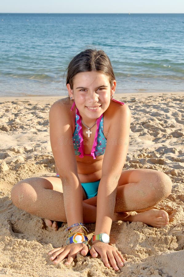 Young Girl Beach Pee