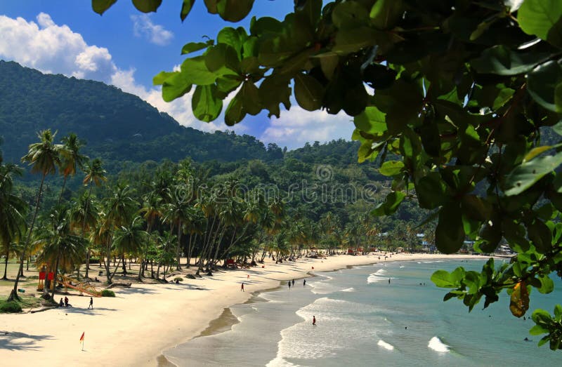 Playa de bahía, norte Costa de.