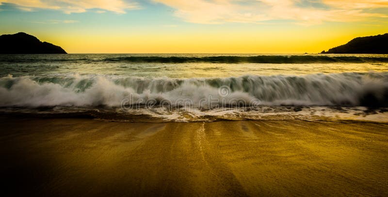 Beach at Mazatlan, Mexico royalty free stock photography