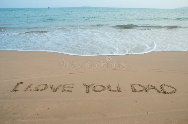 Beach Message royalty free stock photo