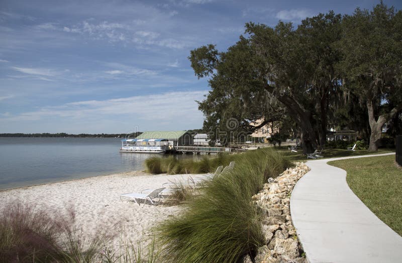 Beach at Mount Dora Florida USA Editorial Stock Photo Image of sandy, waterside 81021368