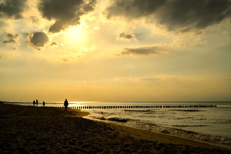 Beach near Rewal at sunset