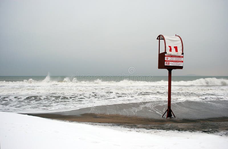 Beach With No Swimming Notification Free Public Domain Cc0 Image