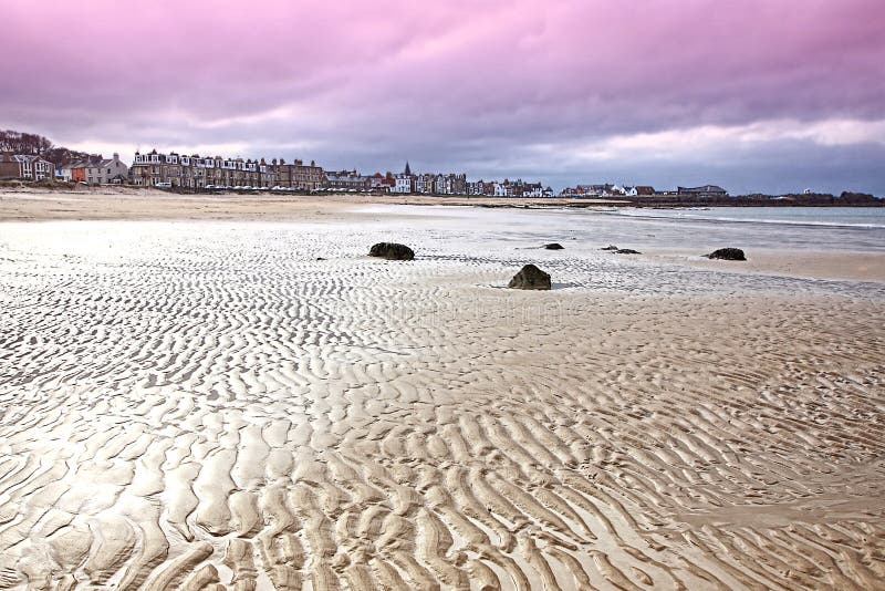 The beach at North Berwick, East Lothian royalty free stock image The beach at North Berwick, East Lothian royalty free stock image