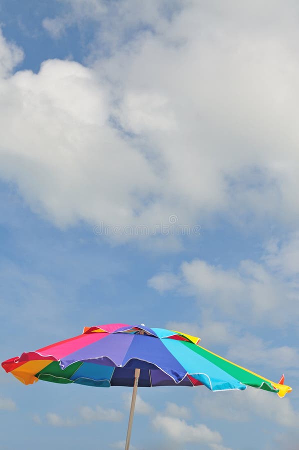 Beach parasol sun shade stock photo. Image of blue, holiday 33527254