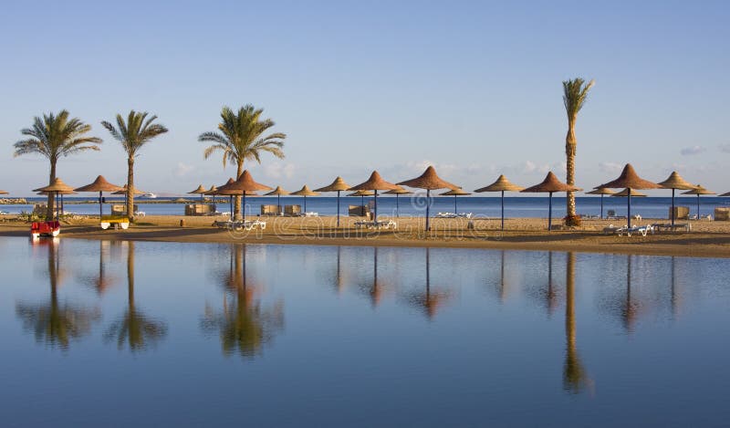 Beach on Red sea, Hurghada, Egypt