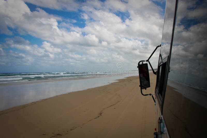 Beach Reflections stock image. Image of buses, australia - 7722249
