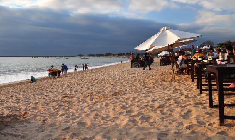 Beach Restaurants, Jimbaran Bay, Bali Indonesia