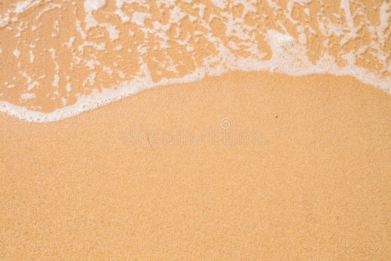 Beach sand background. Wave and sand border