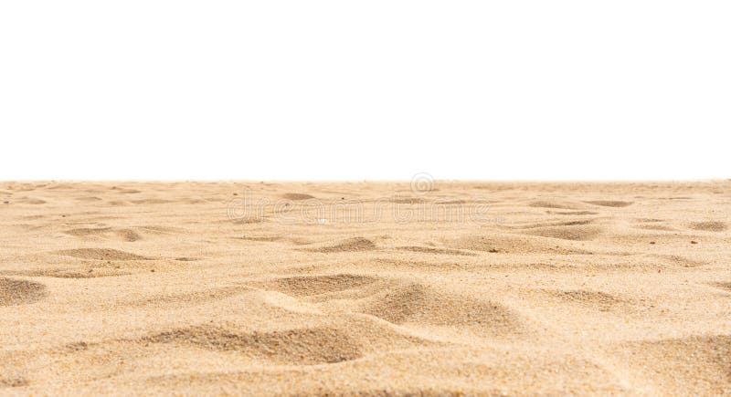 Beach Sand in Solated on White Background Stock Photo - Image of ...