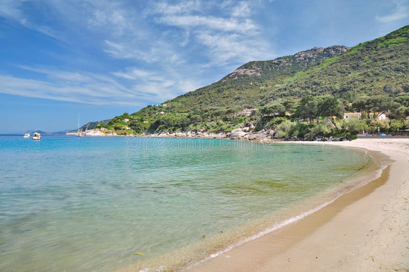 Beach of Sant Andrea,Island of Elba,Tuscany,Italy Stock Image - Image ...