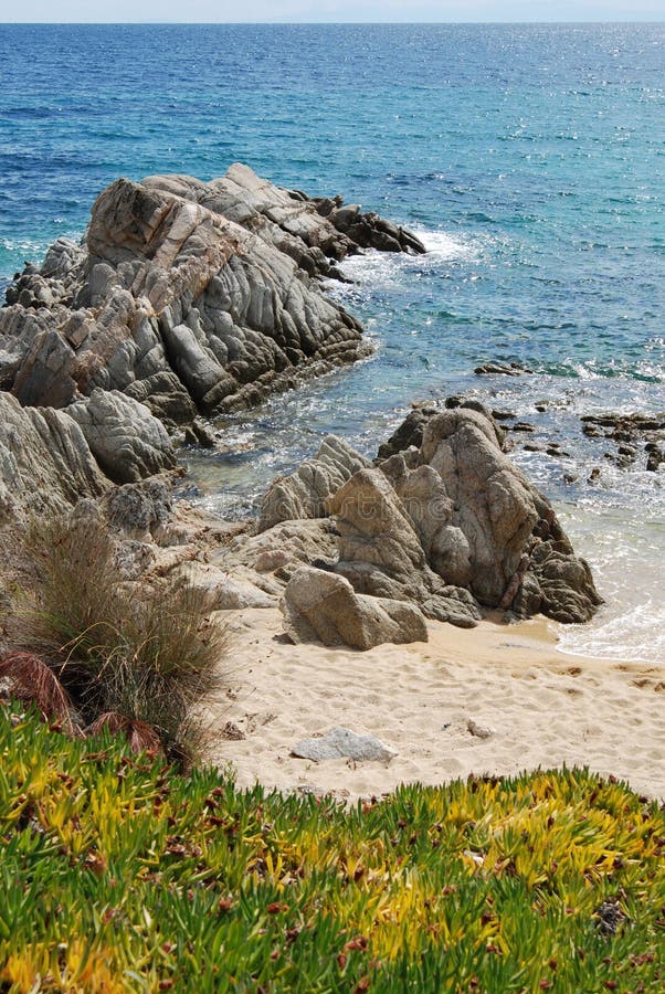 Beach and sea in Chalkidiki Greece