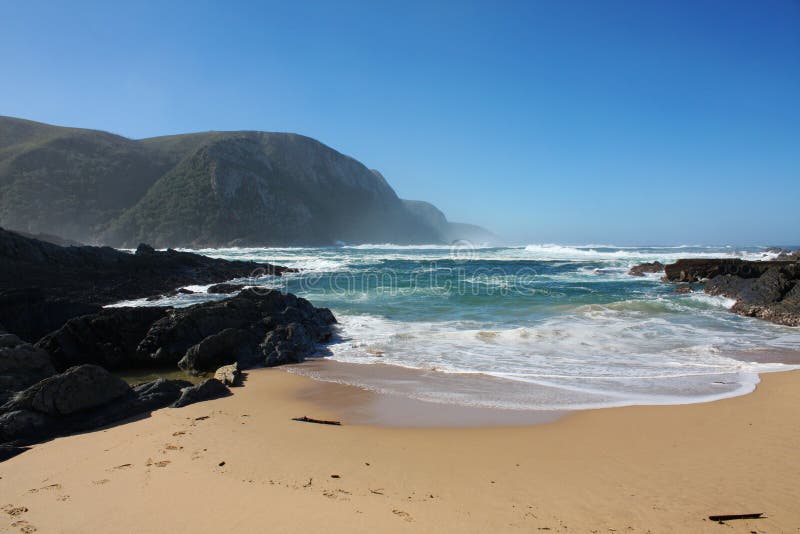 Beach in South Africa stock photo