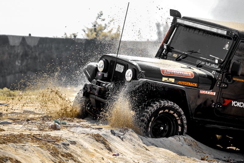 Beach stund jeep thar sand offroad