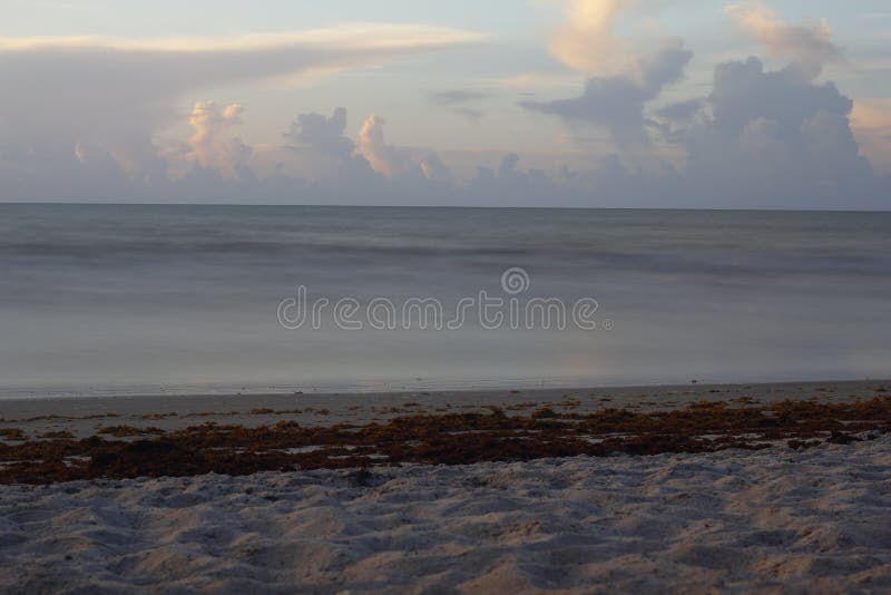 View of a Beach Summer Sunrise at Cape Canaveral, Florida Stock Photo