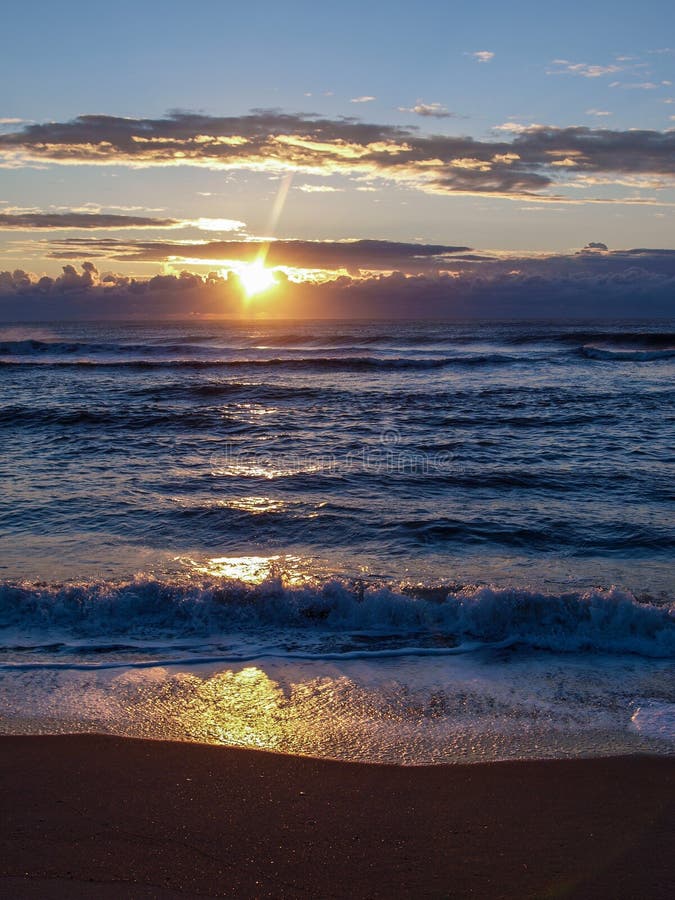 Hatteras Island Sunrise On North Carolina Outer Banks Stock Image ...