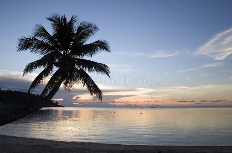 Beach Sunset - Paradise royalty free stock image Beach Sunset - Paradise royalty free stock image