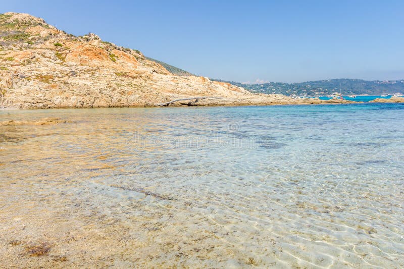 Beach in the Taillat Cape Near Saint-Tropez, France Stock Image - Image ...