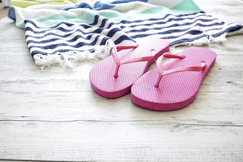 Beach Thongs stock photo. Image of beach, recess, destination 188812080