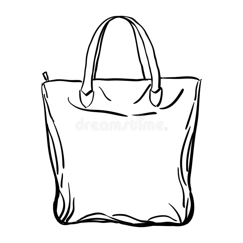 How to draw a handbag real easy - YouTube