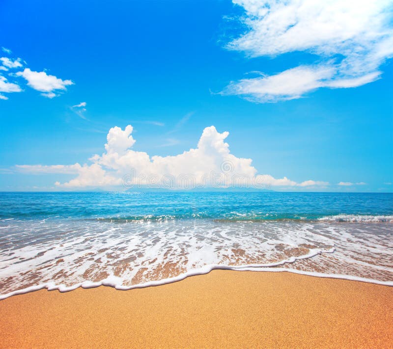 Beach and Tropical Sea. Koh Samui, Thailand Stock Image - Image of ...