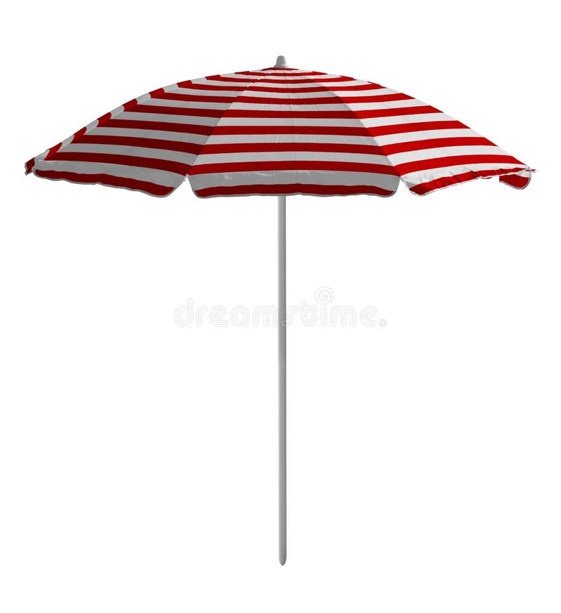 Beach Umbrella Closed Bluewhite Striped Stock Photo Image of striped, shadow 131957836
