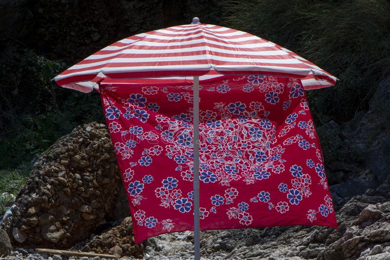 Beach umbrella stock foto's Beach umbrella stock foto's