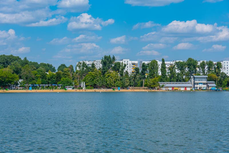 Beach at Valea Morilor park in Chisinau, Moldova.Image