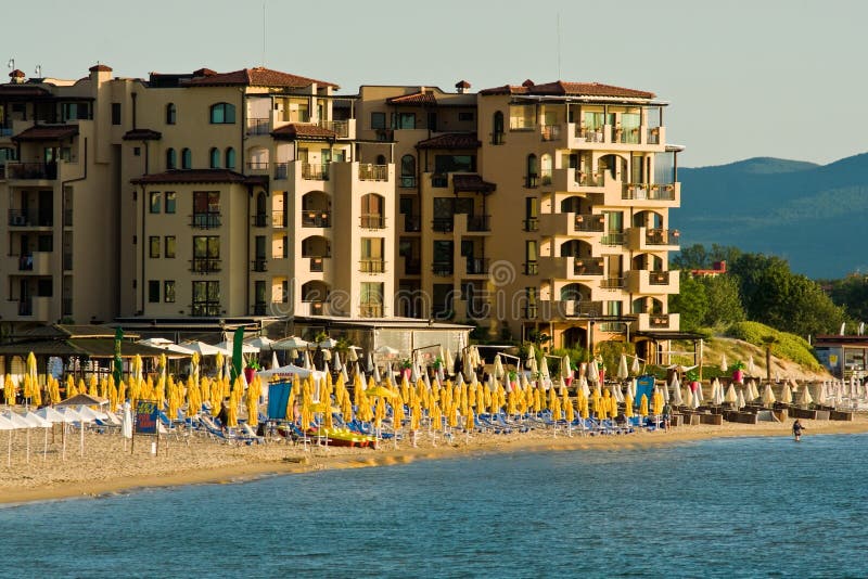 Beach view in Sunny Beach