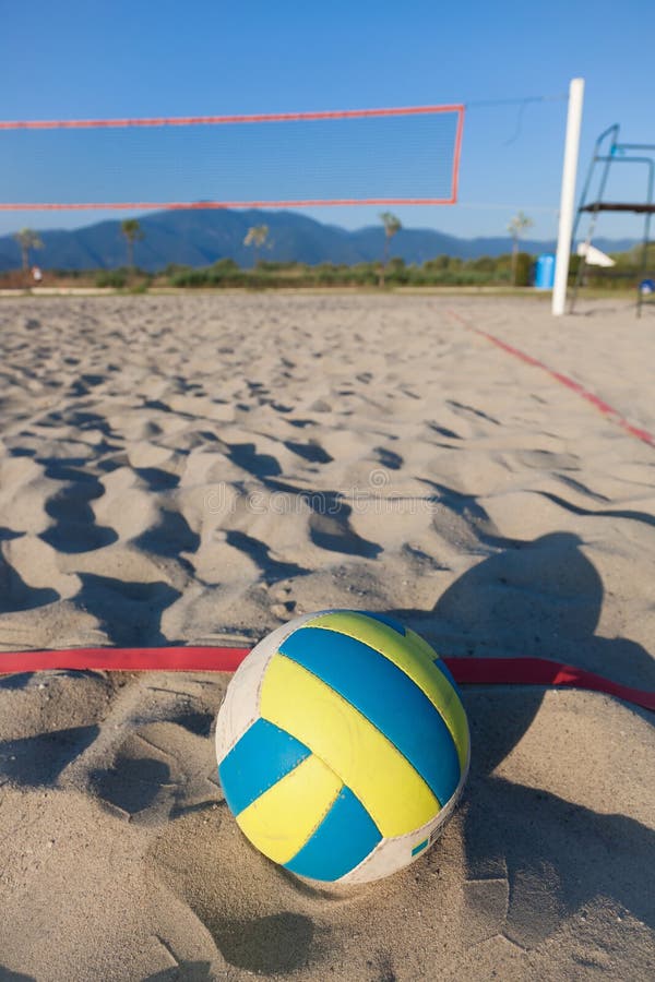 Beach Volley stock image. Image of vertical, beach, ball - 15107333