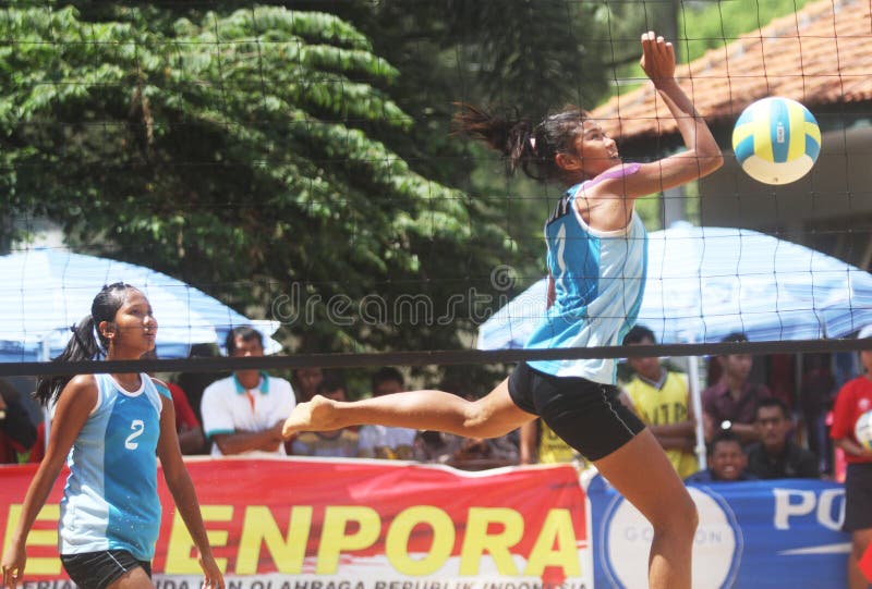 Beach volley editorial photo. Image of jump, block, sport 35506791