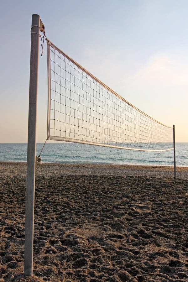 The net of a beach volleyball field. The net of a beach volleyball field