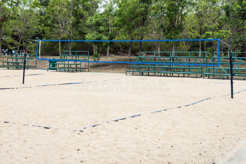 Volleyball Field In The Park Stock Image Image of rising, morning 24142655
