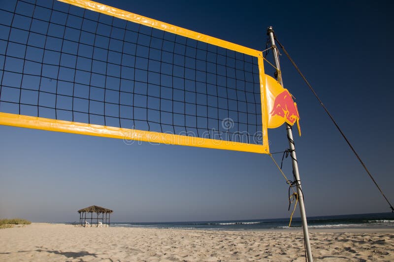 Volleyball net on the beach. Volleyball net on the beach